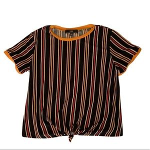 Vibe Sportswear multicolored striped shirt.